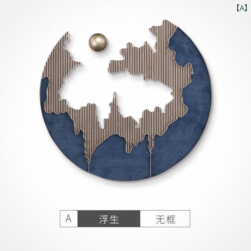 アートパネル インテリアパネル モダン 玄関 円形 立体 3D 金属モチーフ 浮き彫り 壁飾り 壁掛け オブジェ ウォールデコ リビング ソファ背景 インテリア 雑貨 北欧 シンプル 抽象画 ホテルライク 高級感 装飾｜mandarino