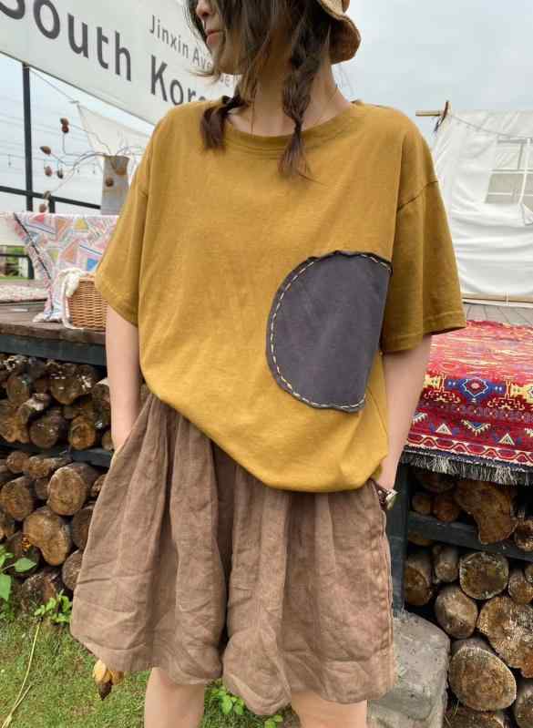 ショートパンツ レディース 綿麻パンツ ウエストゴム ワイドパンツ 無地 シンプル リラックス ルームウェア 涼しい ボトムス 通気性 ゆったり 体型カバー 使いやすい