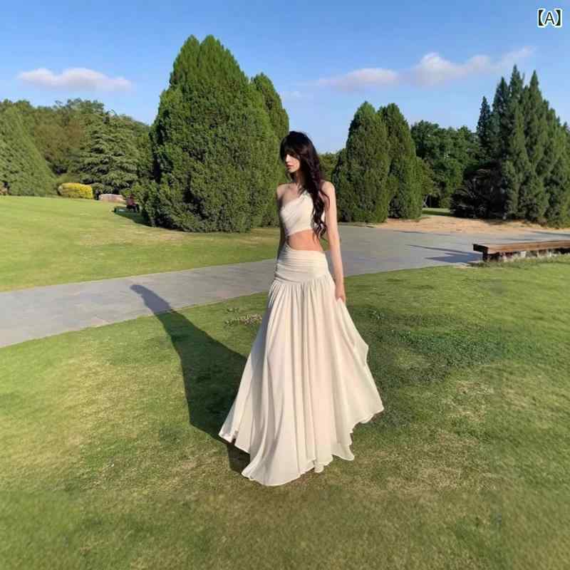 ワンピース レディース オフショルダー タイト ロング丈 無地 シンプル ミモレ丈 マキシ丈 お出かけ 旅行 リゾート 大人きれいめ 動きやすい 透けにくい ビーチ 海辺 デート きれいめ ロングワンピース