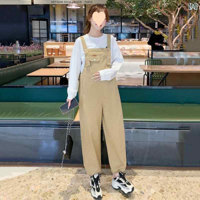 サロペットパンツ レディース デニム オーバーオール ワイドパンツ ストレート つなぎ サスペンダー ボトムス ロング丈 ゆったり カジュアル 体型カバー 動きやすい デイリー マタニティ お出かけ 普段着