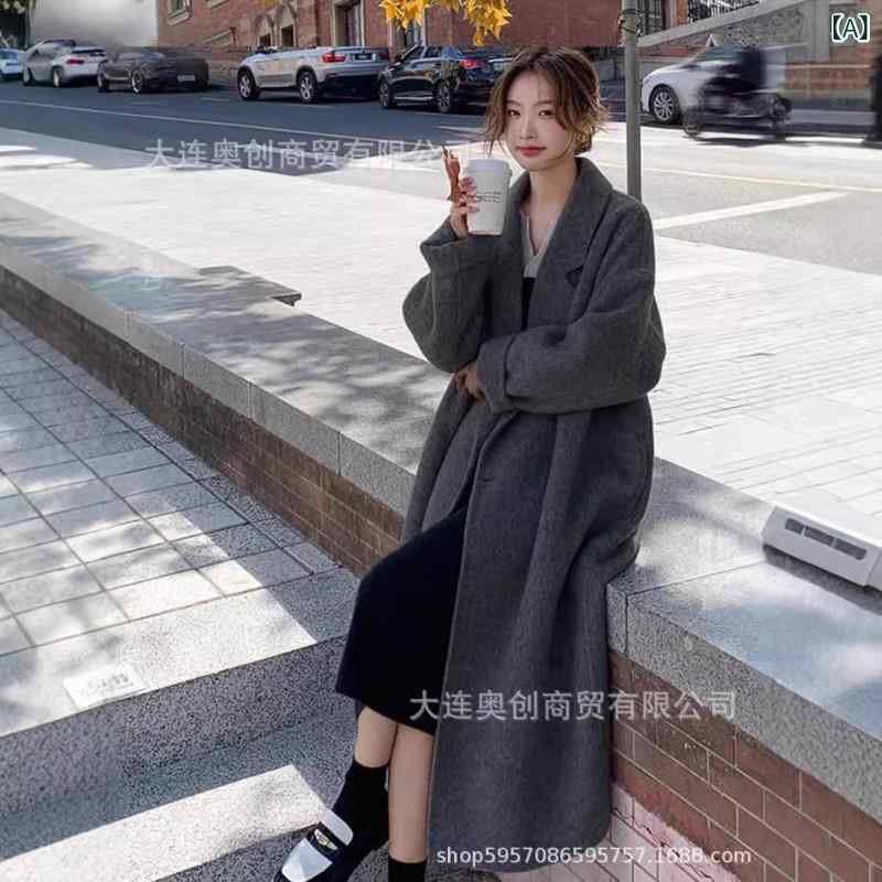 チェスターコート レディース ロングコート ウール混 アウター 無地 ゆったり ダブルフェイス 手縫い風 ロング丈 防寒 暖かい 軽い 羽織り 秋冬 大人 シンプル 体型カバー 通勤 通学 12,902円