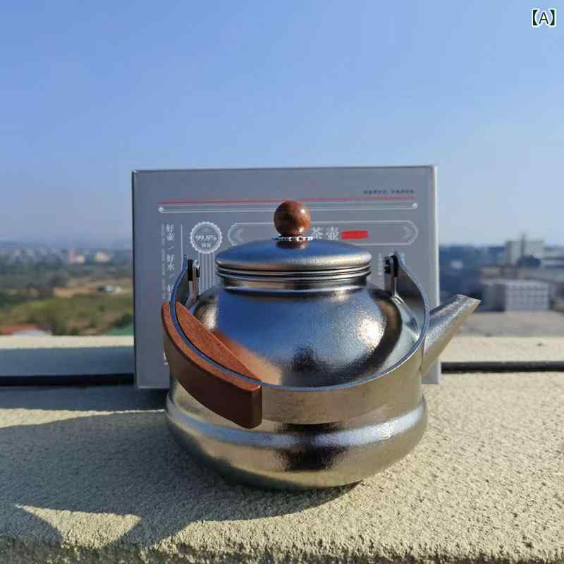 ティーポット チタン 紅茶サーヴァー 大電気容量 湯わかしポット 急須 紅茶備品 抗菌原料品 アウトドア 難民キャンプ 持ちはこぶ助けになる 錆びにくい 軽さ 割れにくい 思わしい 手ごわい 高耐久 室外 飲食店 御役目用 御厨子所備品