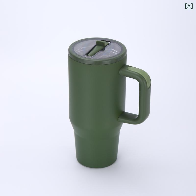 タンブラー ステンレス 30oz 大容量 保温保冷 真空断熱 蓋付き ハンドル付き 持ち運び 直飲み スライド式飲み口 氷が溶けにくい 車用 マグカップ 水筒 アウトドア オフィス 結露しにくい 飲みやすい