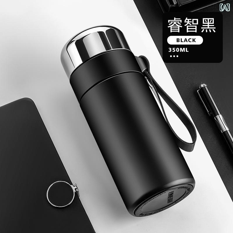 ステンレスボトル メンズ 316ステンレス 茶こし付き 水筒 大容量 保温保冷 直飲み 持ち運び 軽量 漏れにくい 茶水分離 ティーポット おしゃれ マグボトル アウトドア オフィス スポーツ