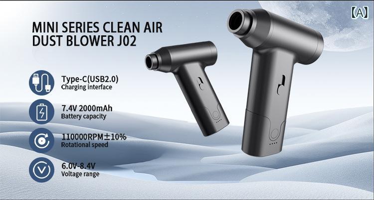 ハンディファン 電動送風機 強力 ターボファン 小型 軽量 コードレス 充電式 13万回転 ブラシレスモーター 高速回転 吹き飛ばし 洗車 雪かき アウトドア キャンプ 持ち運び 掃除用具 パワフル送風 7,175円