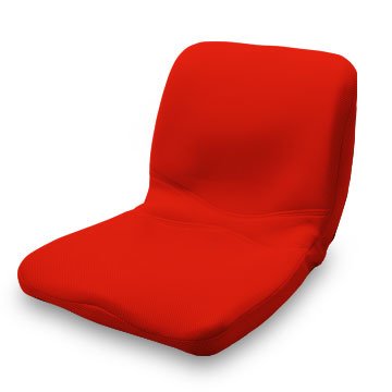 正しい姿勢の習慣用座布団 クッション red｜mandarino