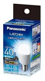 LDA4DGE17ESW(5) 1個 1,210円(税込\1,331)LED電球 E17口金 小形電球40W相当 5個セット