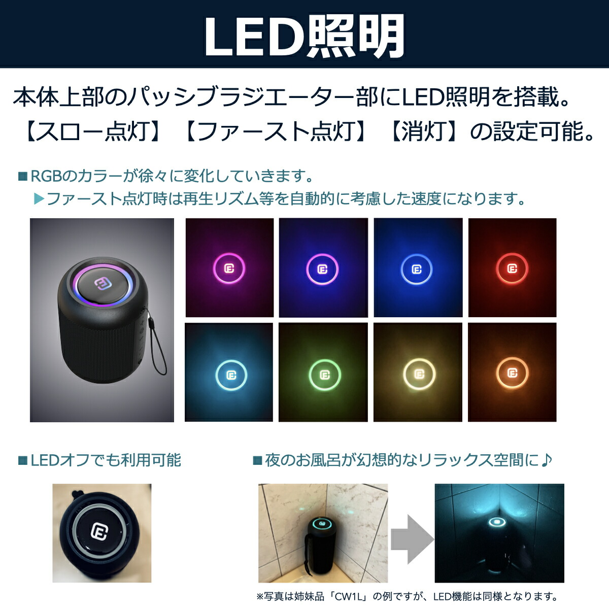 楽天市場 延長15ヶ月保証 40s Bluetooth スピーカー 防水 小型 高音質 おしゃれ ワイヤレススピーカー コンパクト Led お風呂 ブルートゥース Sdカード ハンズフリー スマホ マイク付き 車 Iphone Android ポータブル ブルーツース Typec パソコン テレビ Cw1lc