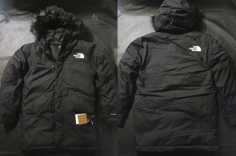 本物正規 ノースフェイス ダウン ジャケット / コート BEDFORD DOWN PARKA ■黒 ロゴ白■新品/アメリカ限定■GOE メンズ
