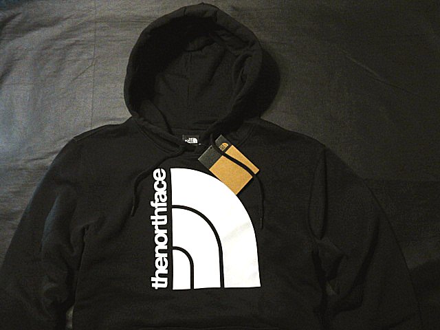 本物正規 ノースフェイス スウェットパーカー JUMBO HALFDOME■黒 BLACK■新品 アメリカ限定 KX7 裏地起毛 The North Face