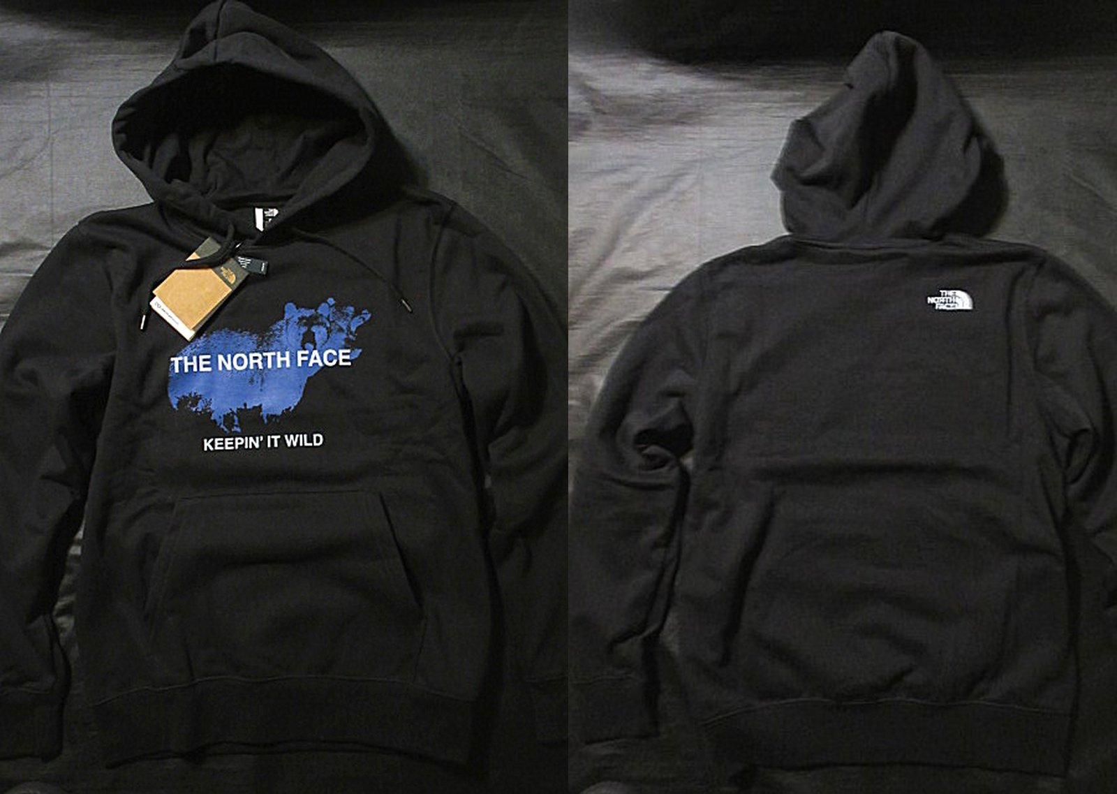 本物正規◆ノースフェイス◆スウェットパーカー ベア―/ANIMALS WE LOVE BEAR■黒 BLACK■新品■アメリカ限定/JK3/裏地起毛 The North Face