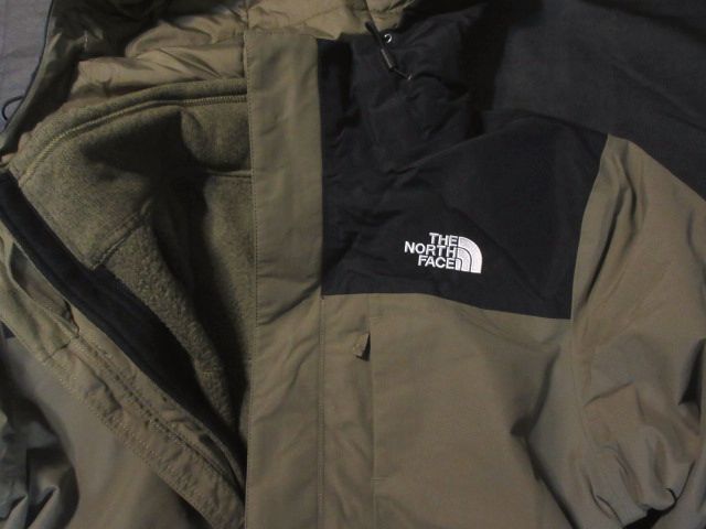 Triclimate 新品 アメリカ限定 メンズ The North 中綿マウンテンパーカー ニットフリースジャケット Lサイズ カーキグリーン 黒 Gallio 本物正規 ノースフェイス 3in1 Face H6d フォートリー店 North