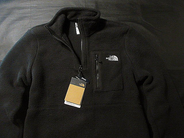 本物定め事◆北の方人間の顔◆シェルパ ハーフジップ フリース YUMIORI 1/4ZIP■黒■新品/亜米利加押さえる/モコモコ■SHERPA/KX8