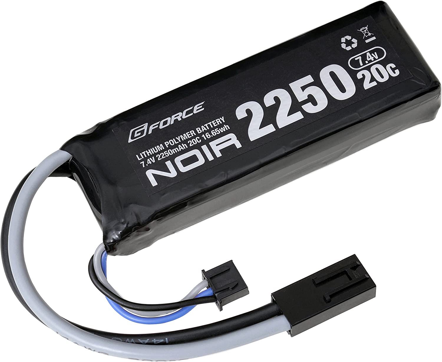 市場 DCI 2,000mAh 7.4V LiPoバッテリー ミニS Guns ディーンズ互換コネクター