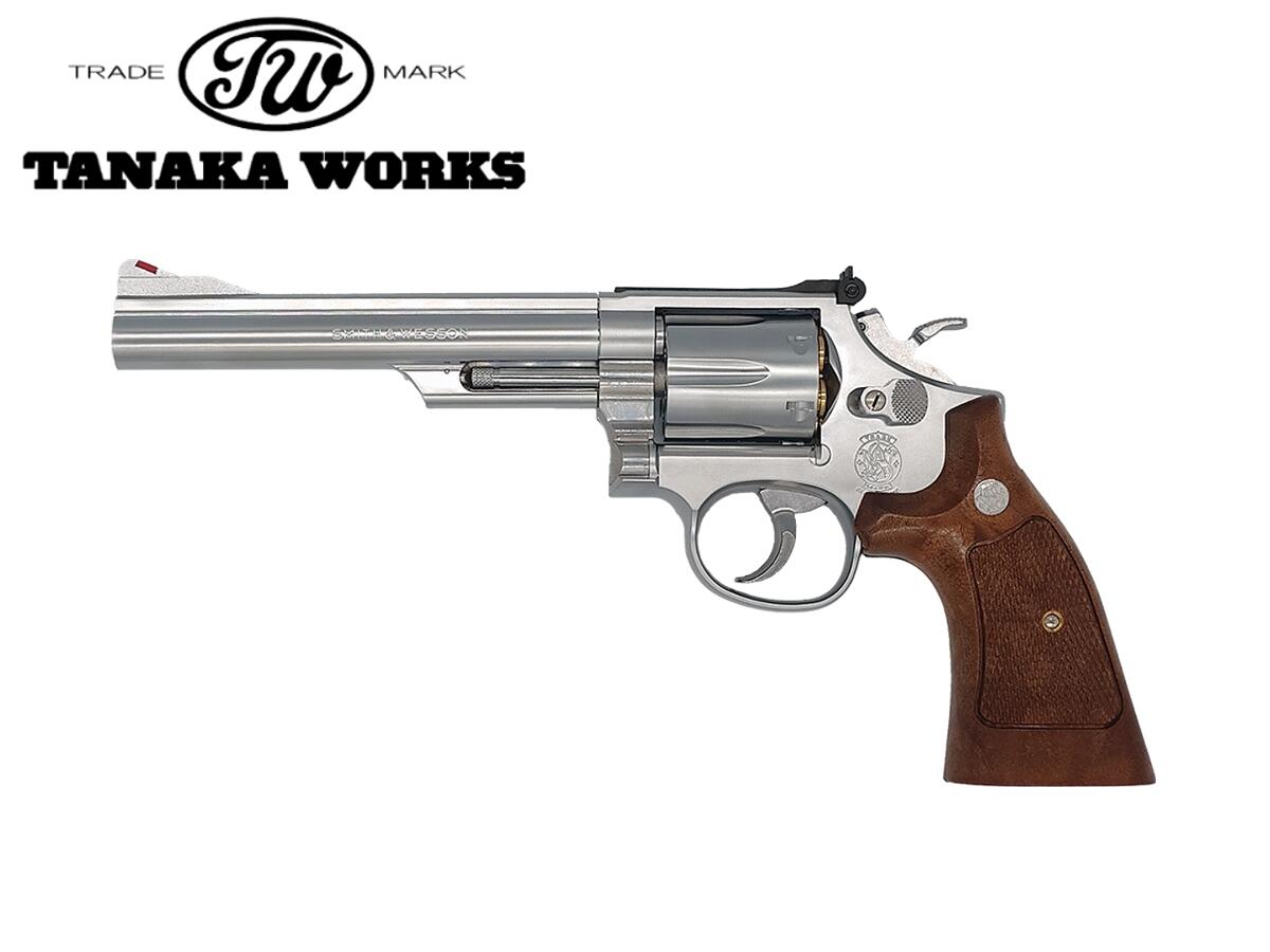 タナカワークス モデルガン本体 S&W M66 6インチ ステンレスフィニッシュ Ver3 発火式 18歳以上 サバゲー 銃