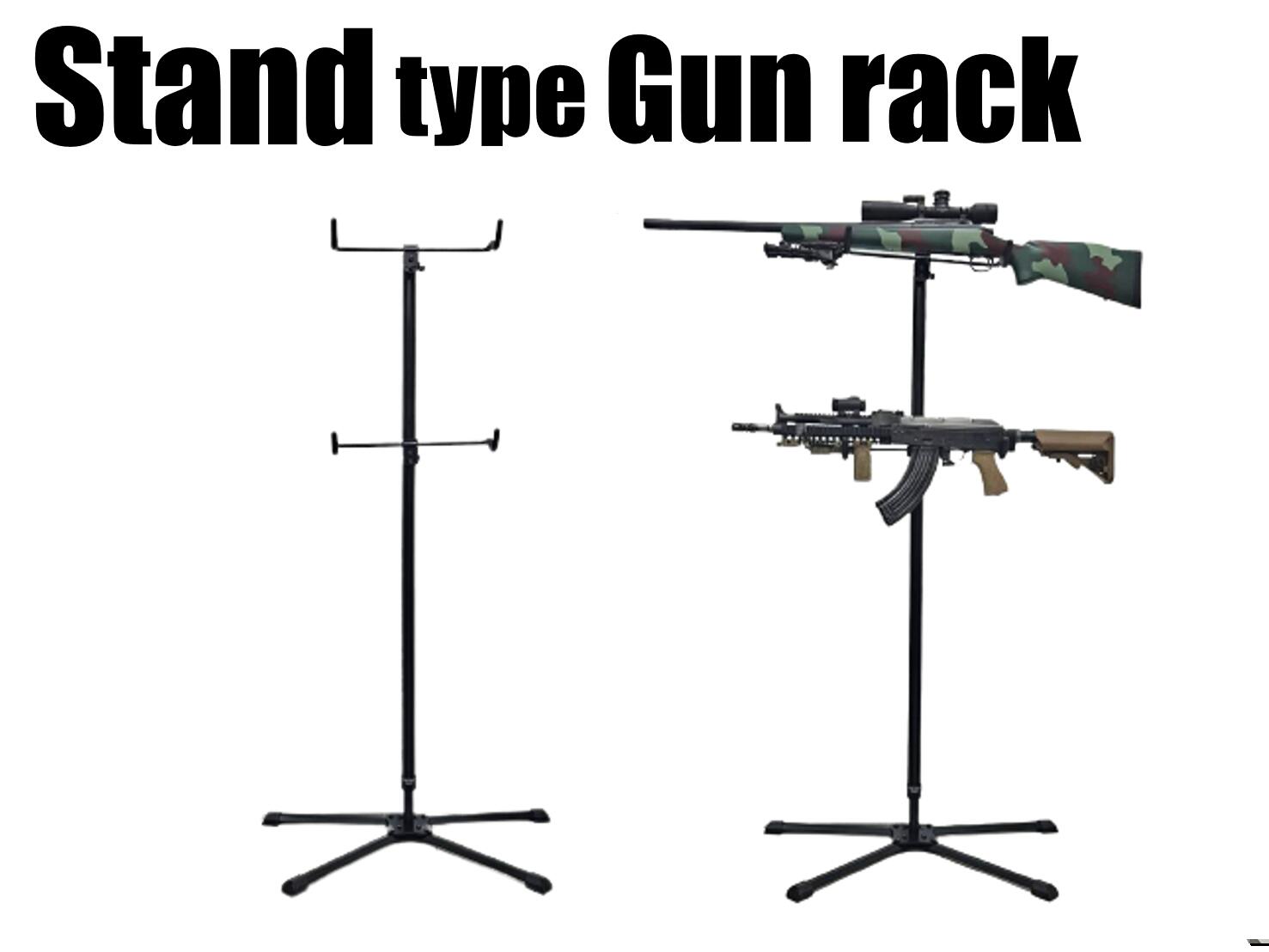 楽天市場】ライフル8挺掛け 横置き型＆縦置き型対応 ガンラック