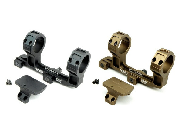 SOTAC JQ-097 GEISSELE タイプ 1.93インチ ハイライズ 30mm径 スコープマウント＆REPTILIA ROF-90タイプ RMRマウント セット 各色 BK DE  Super Precision スコープマウント マウントリング 30mm アルミ合金 CNC削り出し 20mm(ピカティニー規格)レール
