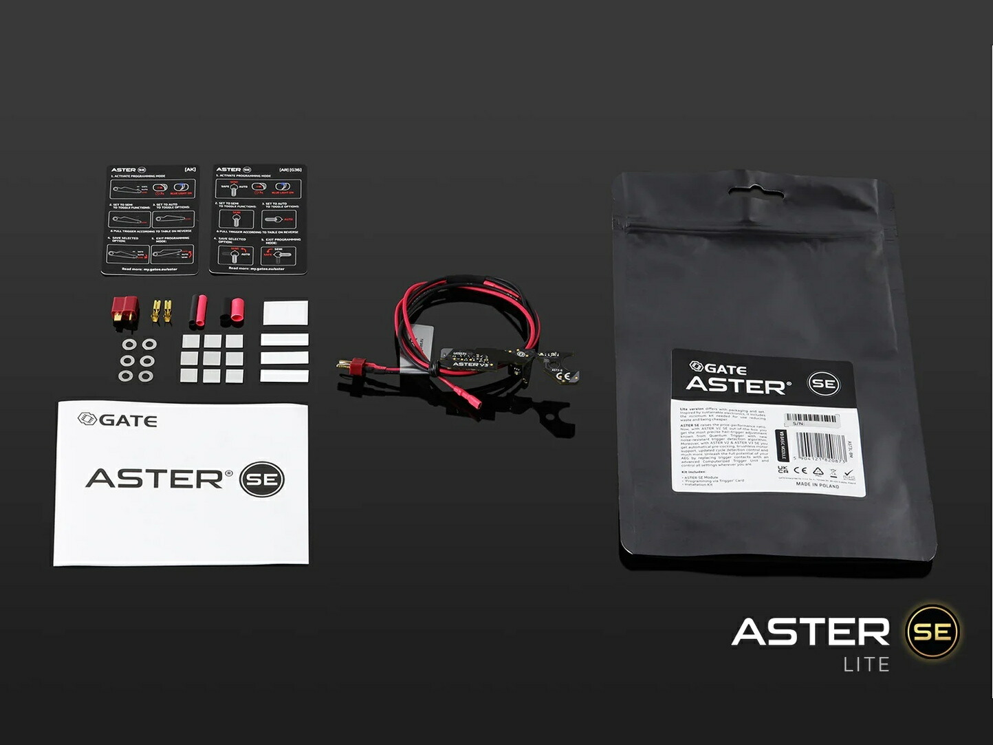 GATE ASTER SE Ver2 後方配線 GATE ASTER ライトパッケージ スタンダード電動ガン VER.2メカ用