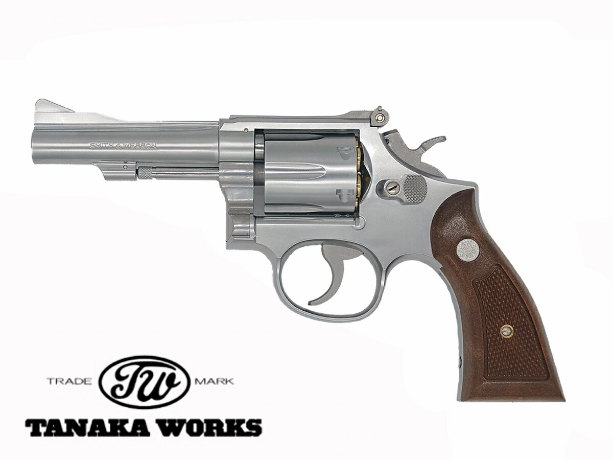 タナカワークス モデルガン本体 S&W M67 コンバットマスターピース .38SP 4in ステンレス Ver3 リボルバー 発火式