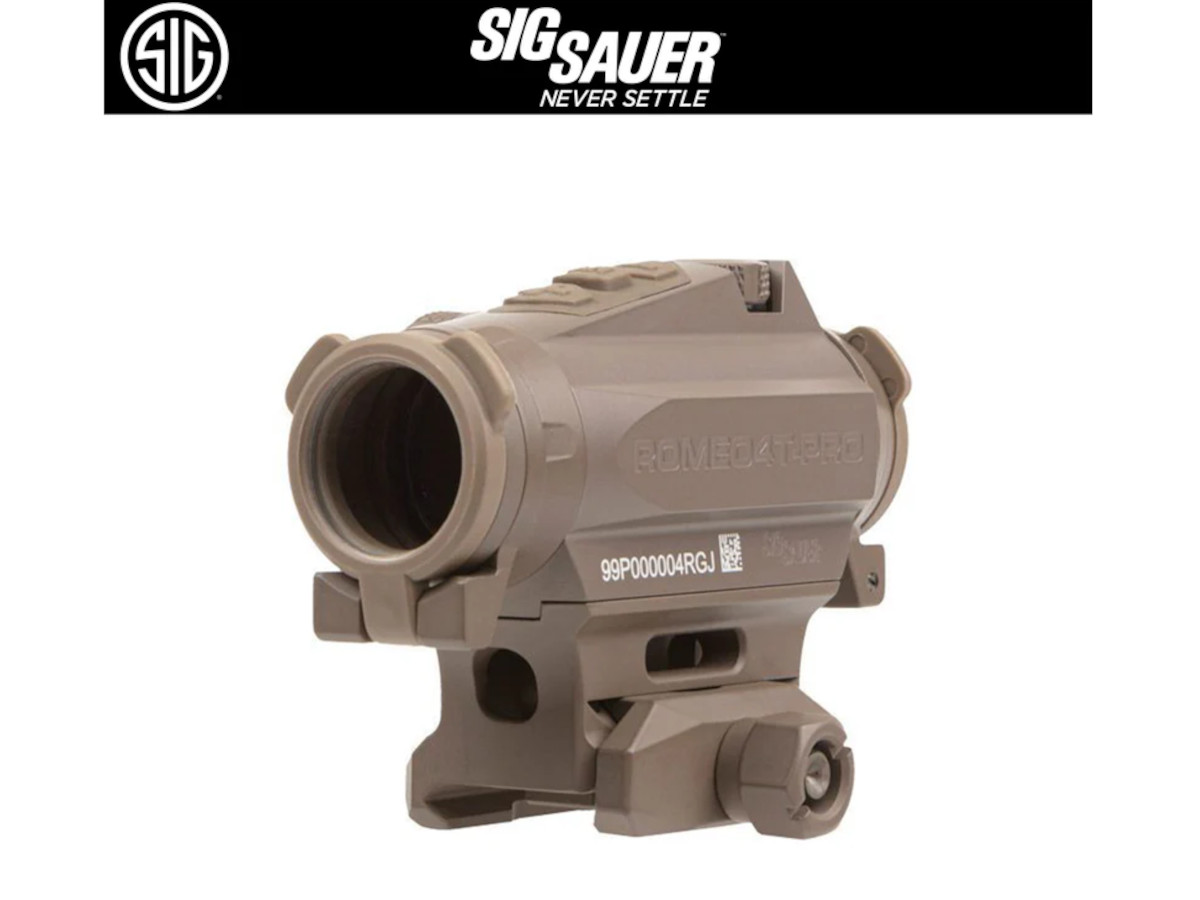 SIG SAUER（シグザウエル） 実物 ドットサイト  SOR44102 ROMEO4T-PRO BALLISTIC CIRCLE DOT 0.5MOA FDE