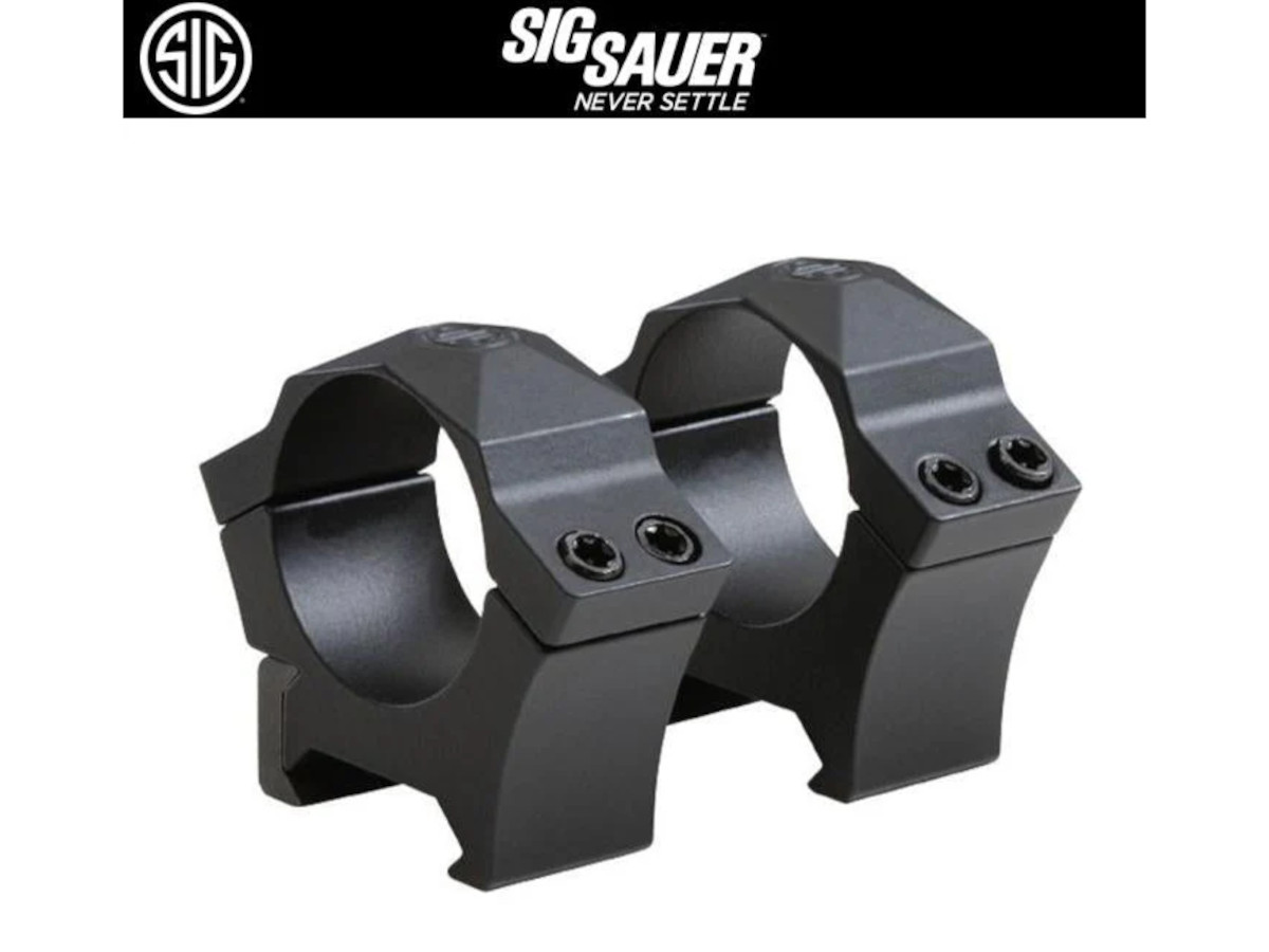 スコープ SIG SAUER: SOA10007 25mm ALPHA1 ScopeRing STEEL BK Med