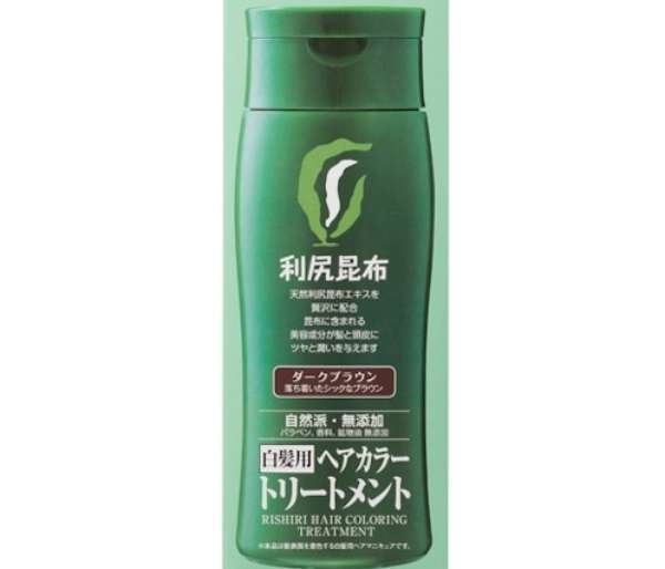 利尻ヘアカラートリートメント ダークブラウン 200g [【5個セット(送料込)】※他の商品と同時購入は不可]｜drug forTress 店