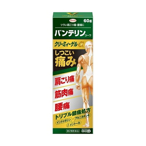 ★【第2類飲み薬】 バンテリンコーワクリーミィゲルα 60g [【5個書き割り(貨物輸送込)】※他の商いものと等しく買いもとめるは不可]