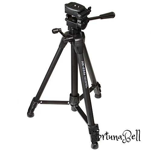 ハクバ HAKUBA アルミ 3段 三脚 HK-834B ブラック 軽量 クイックシュー機能 全高約130cm WEBカメラ固定 スマホ撮影 動画撮影にも便利 収納ケース付 4977187715200