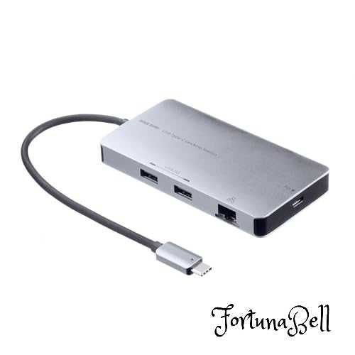 サンワサプライ USB Type-C ドッキングステーション USB-DKM8S