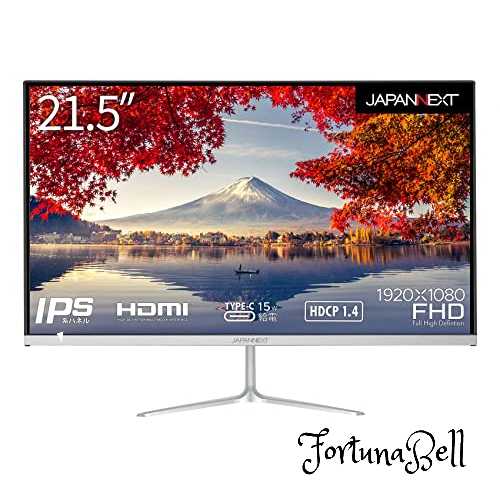 JAPANNEXT 21.5インチ モニター フルHD 1920x1080解像度 IPS ディスプレイ (HDMI/スピーカー内蔵/VESA対応/ブルーライトカット) JN-IPS215FHD-C