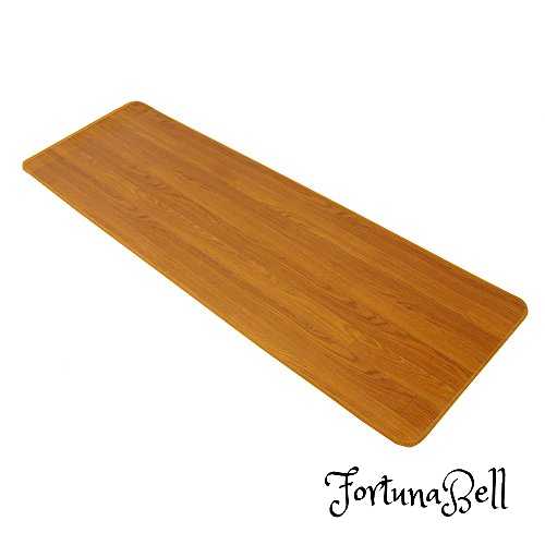 サイズ:80×240cm 木目調サッと拭けるロングマット80x240OK|Fortuna Bell
