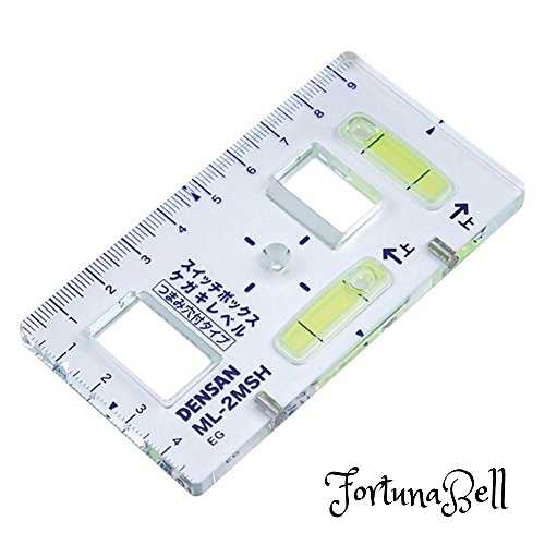 ジェフコム(Jefcom) デンサン スイッチボックスケガキレベル (つまみ穴付タイプ) ML-2MSH