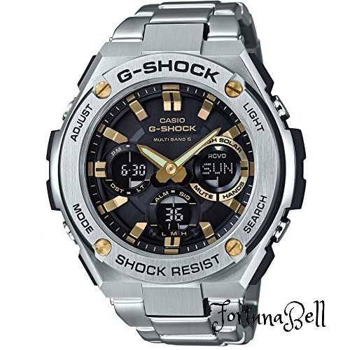 [カシオ] 腕時計 ジーショック G-STEEL 電波ソーラー GST-W110D-1A9JF シルバー｜Fortuna Bell