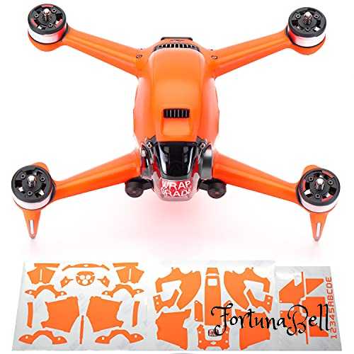 色:NEON ORANGE WRAPGRADE for DJI FPV スキンシール (ネオンオレンジ)|Fortuna Bell