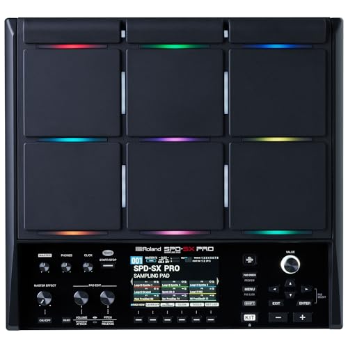 Roland ローランド サンプリングパッドSPD-SX PRO LCDカラーディスプレイ 9パッド 4系統トリガー拡張 エフェクト機能 メモリ拡張可能 専用アプリ