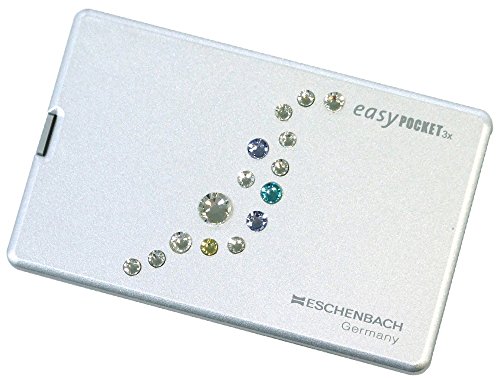 ESCHENBACH 携帯用ルーペ イージーポケット 倍率3倍 LEDライト付き ミルキーウェイ 1521-11S02