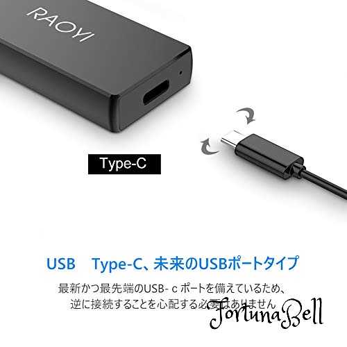 色:超小型サイズ:5)1TBRAOYI外付SSD1TBUSB3.1Gen2ポータブルSSD超ミニSSD転送速度550MB/秒(最大)Type-Cに対応PS4/ラップトップ/X-boxに適用超小型・超高速耐衝撃防滴黒