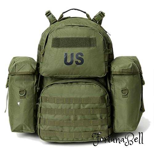 色：Frame Olive Drab Akmax.cn ミリタリー Molle II うしろ側容器に並べる 正規陸軍 並み並み 背嚢 50L 枠組み 付き添い人 アウトドア 山登り 難民キャンプ マルチカム/緑であること