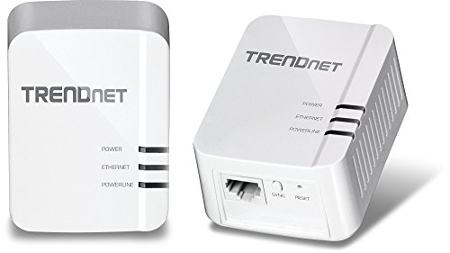 TRENDnet Powerline 1300 AV2アダプタキット、2つのTPL-422Eアダプタ、IEEE 1905.1およびIEEE 1901、ギガビットポート、最大300 m 984フィート までの範囲、TPL-422E2K