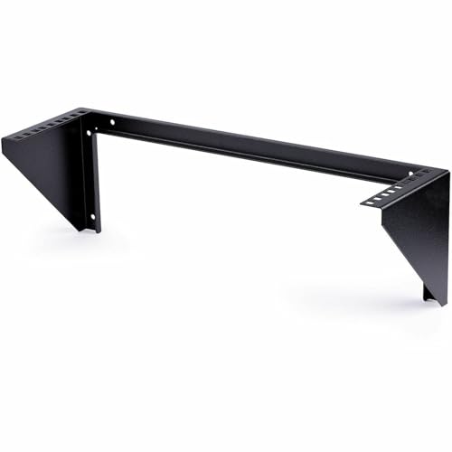 StarTech.com スチール製垂直型ラックマウントブラケット 3U/19インチ ウォールマウント型ラックマウントアダプタ 耐荷重57kg RK319WALLV