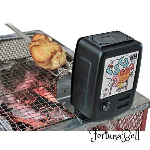 焼網に取り付け 『くるくるBBQ』 丸焼キット * お手持ちのコンロやグリルに置くだけ シュラスコ & ロティサリー