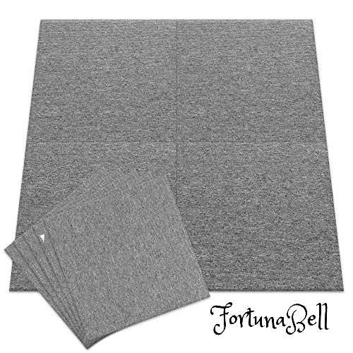 色：グレー サイズ：50&times;50 20個セット アイリスプラザ タイルカーペット 防炎 グレー 50*50* TKP-PP50｜Fortuna Bell
