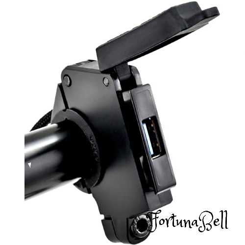デイトナ(Daytona) バイク用 USB電源 USB-A QC3.0対応 急速充電 30W iPhone/Android対応 取付幅14mm スレンダーUSB 1ポート 41372