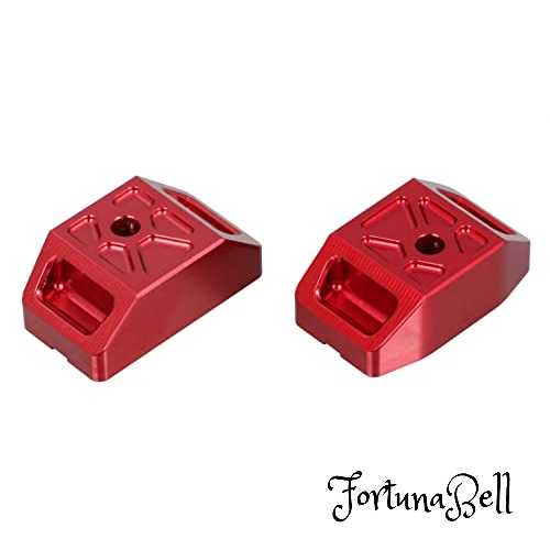 色：レッド キタコ(KITACO) チェーンアジャスターキャップ (レッド) グロム(JC92) ダックス125(JB04/JB06) 左右1セット アルミ製アルマイト仕上げ 519-1452920