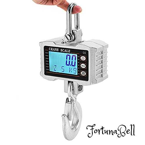 色:1000KG Bonvoisin クレーンスケール 吊りはかり 1000kg デジタルはかり 電子スケール 高精度 スーパー 釣り 工場 日本語取扱説明書付き 電池別売り コンパクト|Fortuna Bell