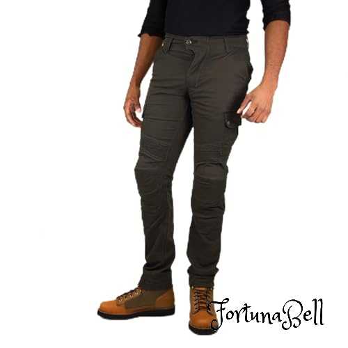色：Deep Olive サイズ：3XL [KOMINE] バイク用 プロテクトライディングコットンカーゴパンツ PK-744 1223 春夏秋向け プロテクター CE規格レベル2 ストレッチ素材 07-744 Deep Olive 3XL