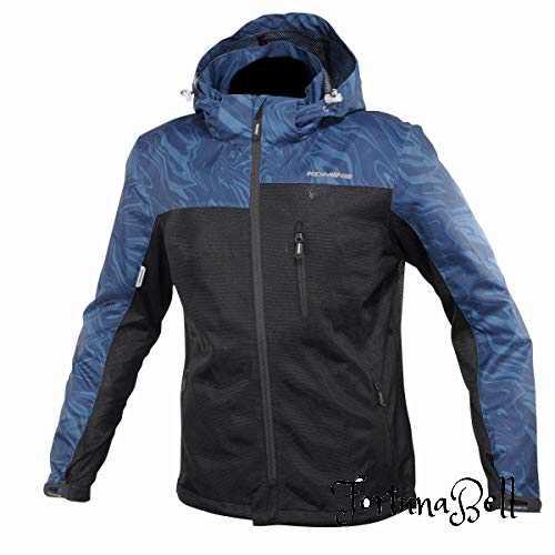 色：Navy Marble サイズ：XL [KOMINE] バイク用 プロテクトメッシュパーカ-テン JK-114 1096 春夏秋向け プロテクター CE規格レベル2 メッシュ素材 07-114 メンズ Navy Marble XL 11,978円