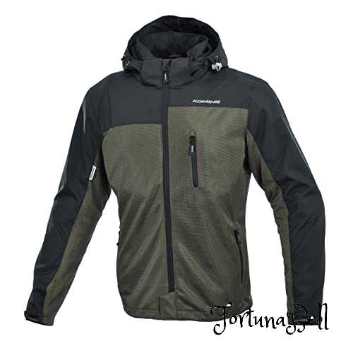 色：オリーブ サイズ：2XL [KOMINE] バイク用 プロテクトメッシュパーカ-テン JK-114 1096 春夏秋向け プロテクター CE規格レベル2 メッシュ素材 07-114 メンズ Olive 2XL