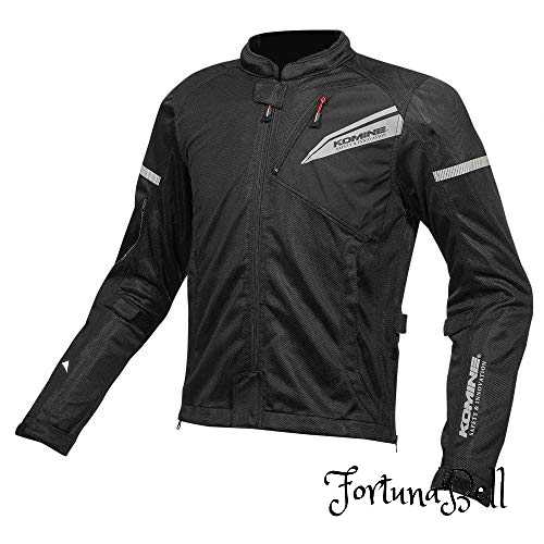 色：Solid Black サイズ：WL [KOMINE] バイク用 プロテクトフルメッシュジャケット JK-140 1219 春夏向け CE規格レベル2 メッシュ素材 プロテクター 07-140 レディース Solid Black WL