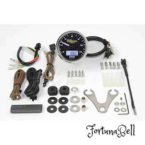 スペシャルパーツ武川(TAKEGAWA) Φ48スモールDNタコメーター 12500RPM 12V汎用 05-05-0083|Fortuna Bell